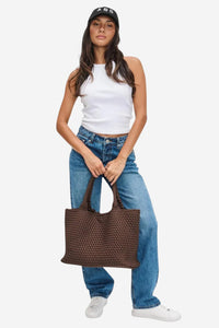 Sky's The Limit Large Tote - Chocolate - Shop Yu Fashion