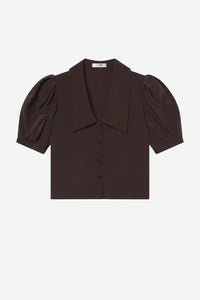 The Sailor Blouse - Coffee - Shop Yu Fashion