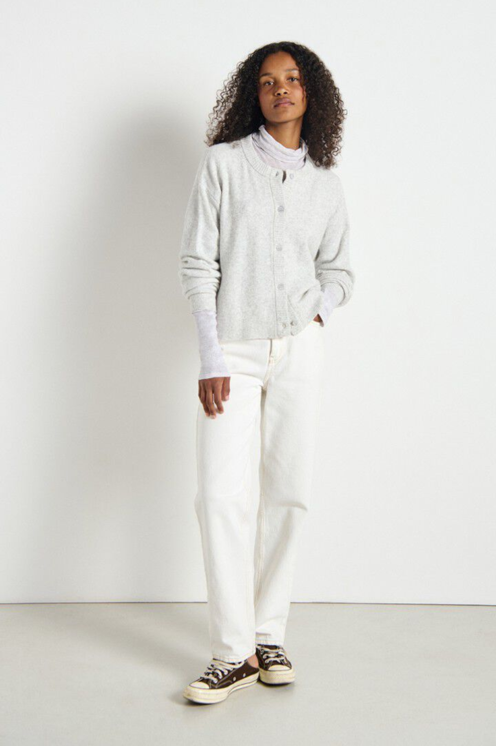 *PRE-ORDER* Damsville Cardigan - Heather Grey - Shop Yu Fashion