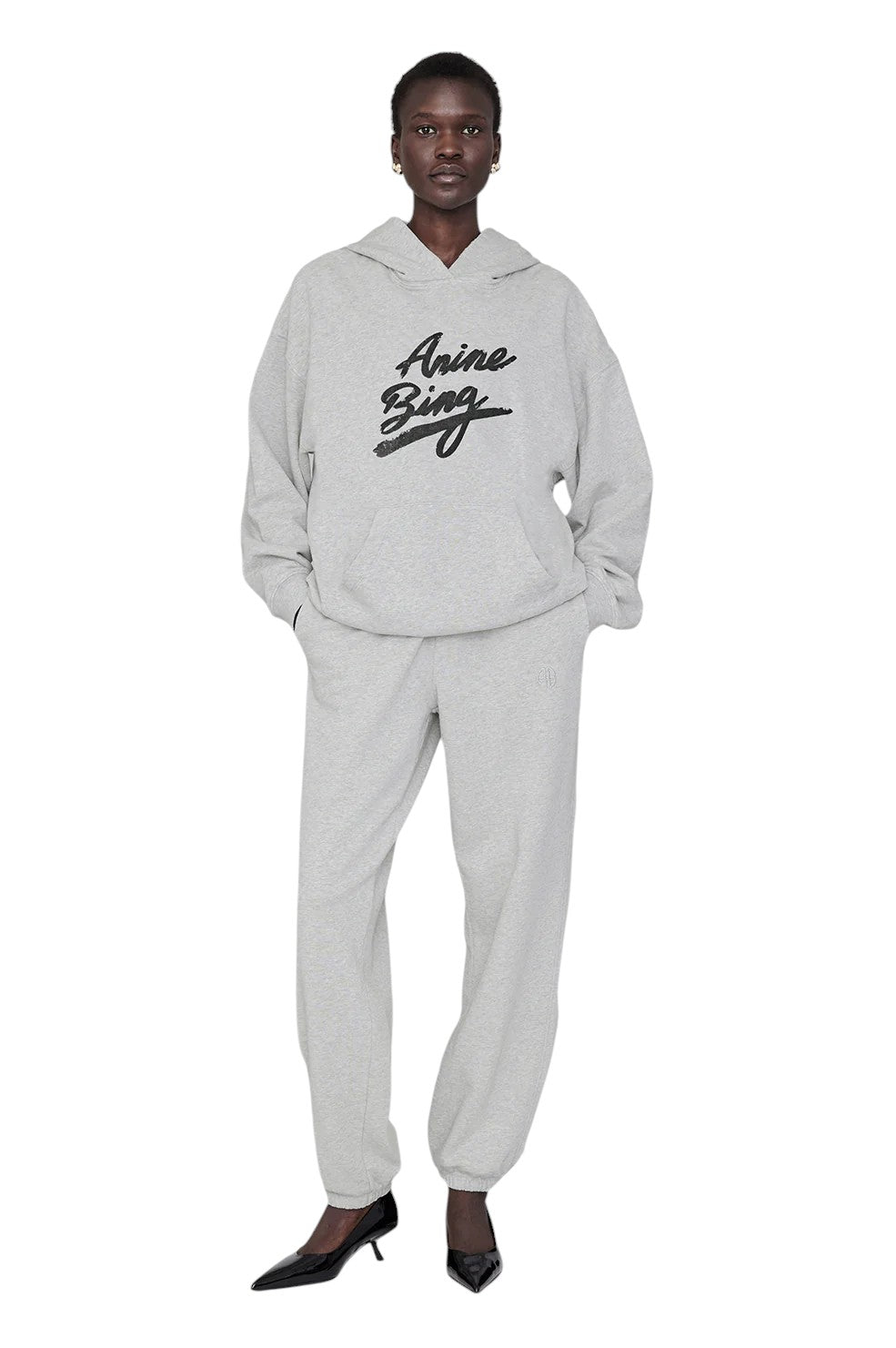 Harvey Sweatshirt Signature - Heather Grey - Shop Yu Fashion