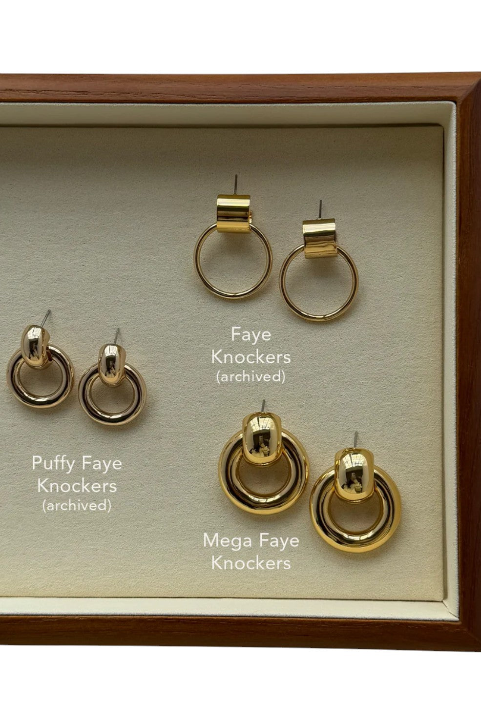 Mega Faye Knockers - Gold - Shop Yu Fashion