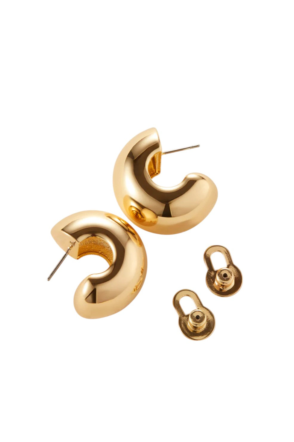 Gemma Hoops - Gold - Shop Yu Fashion