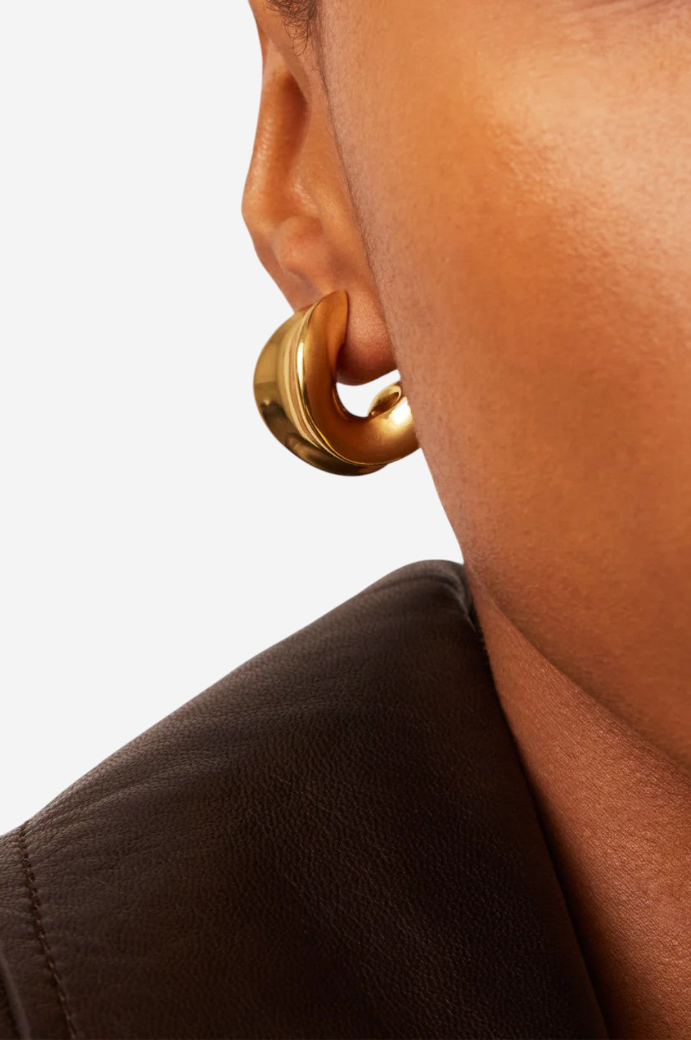 Chunky Doune Hoops - Gold - Shop Yu Fashion