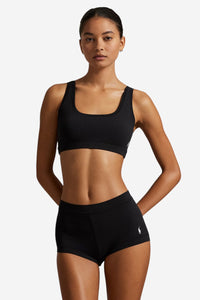 Stretch-Cotton Girl Short - Onyx - Shop Yu Fashion
