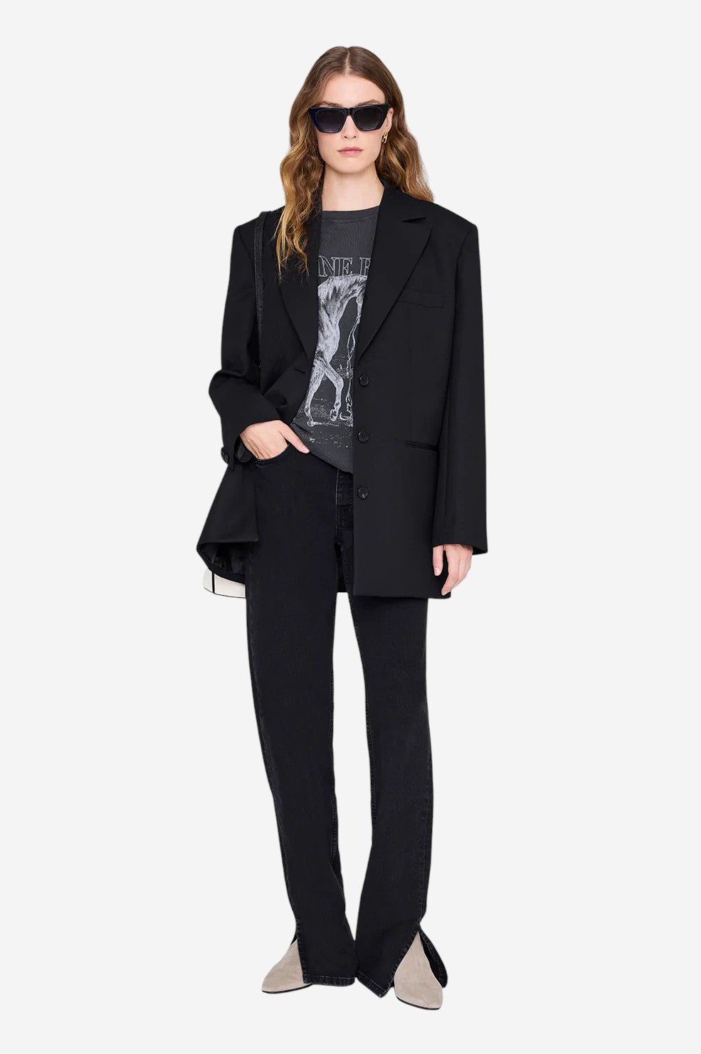 Lili Tee Horse - Washed Black