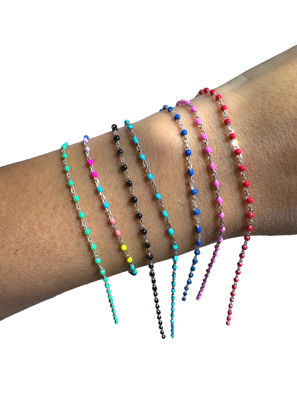 Italian Enamel Chain Bracelet - Shop Yu Fashion