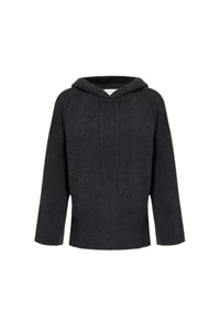 Cashmere Travel Hoodie - Charcoal Heather