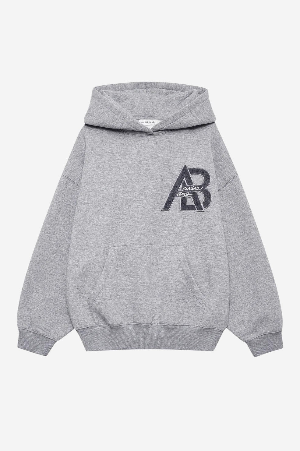 Jaci Letterman Hoodie - Heather Grey
