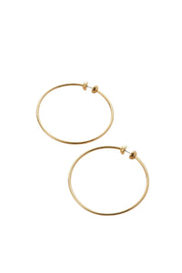 Medium Icon Hoops - Gold