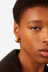 Chunky Doune Hoops - Gold - Shop Yu Fashion