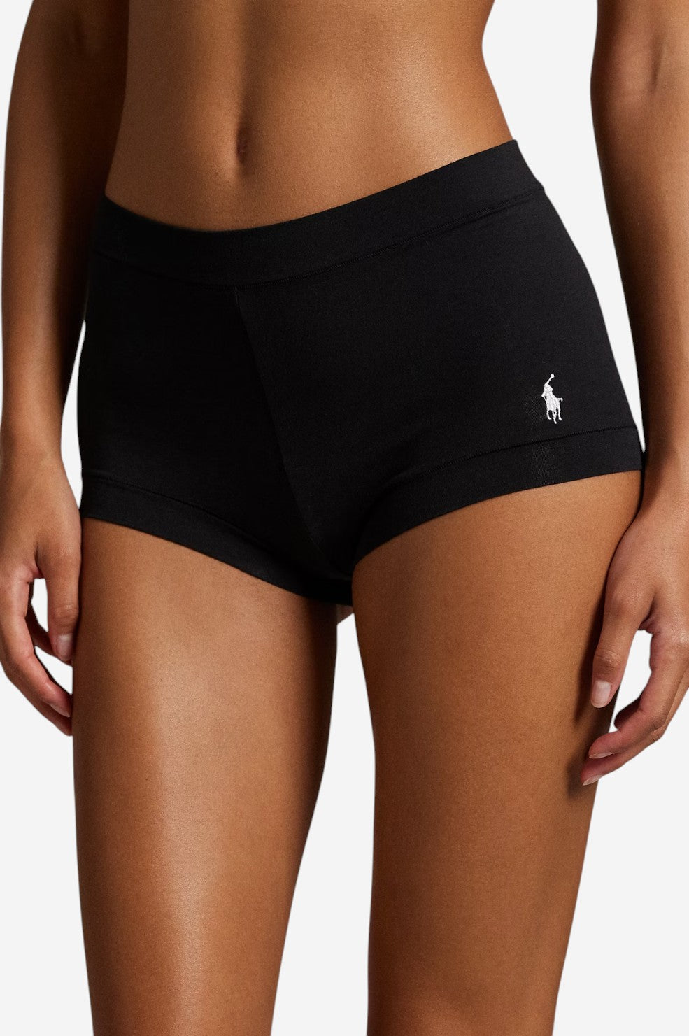 Stretch-Cotton Girl Short - Onyx - Shop Yu Fashion