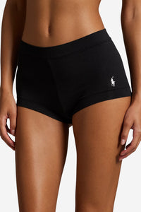 Stretch-Cotton Girl Short - Onyx - Shop Yu Fashion