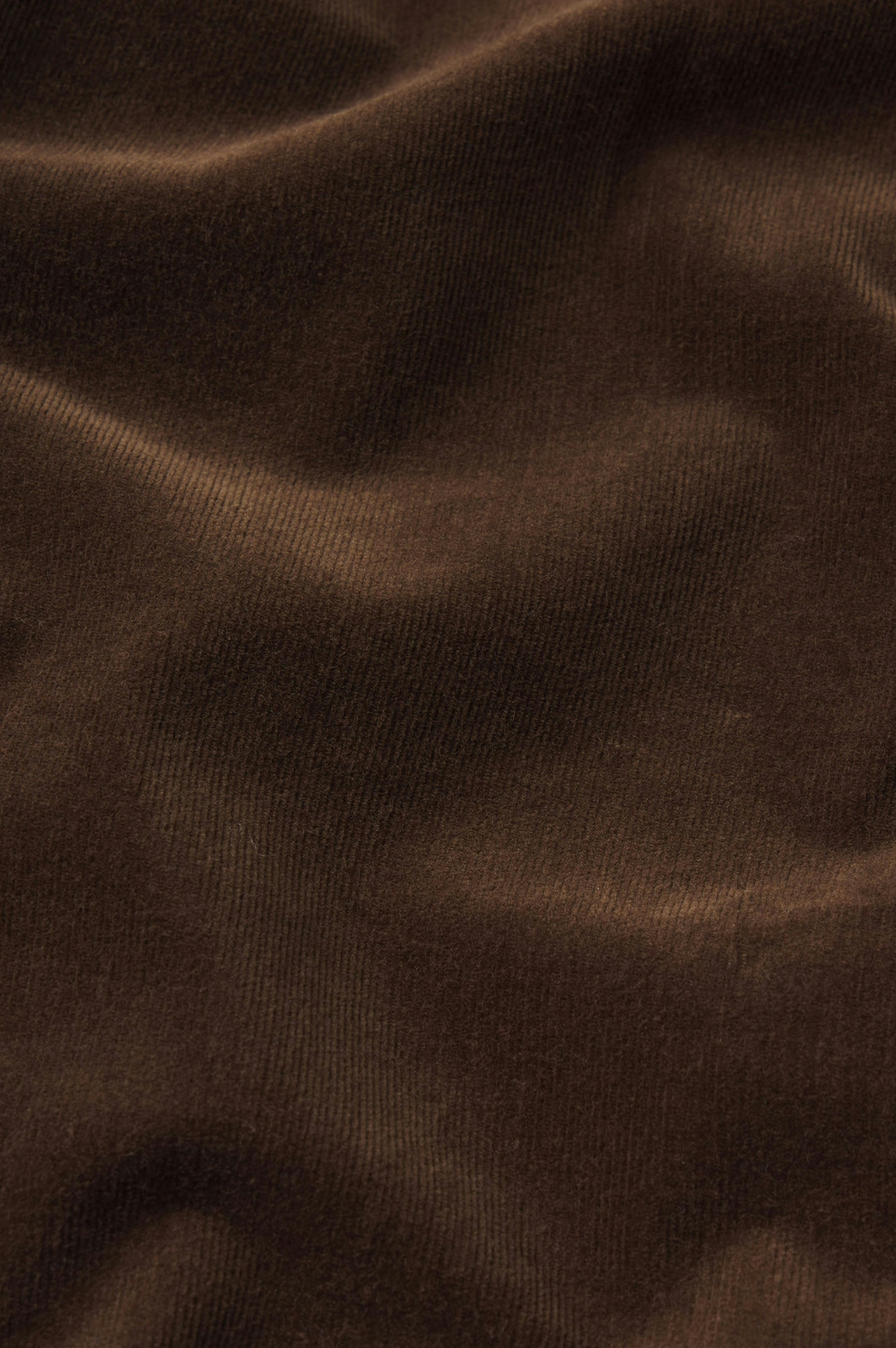 Le Sleek Straight Corduroy  - Bitter Chocolate