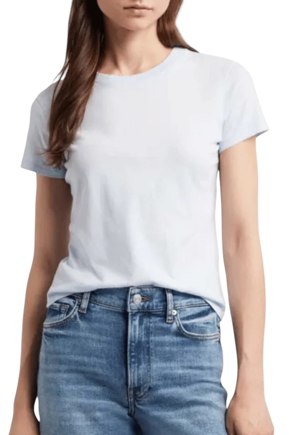 The Linen Baby Tee - Light Chambray - Shop Yu Fashion