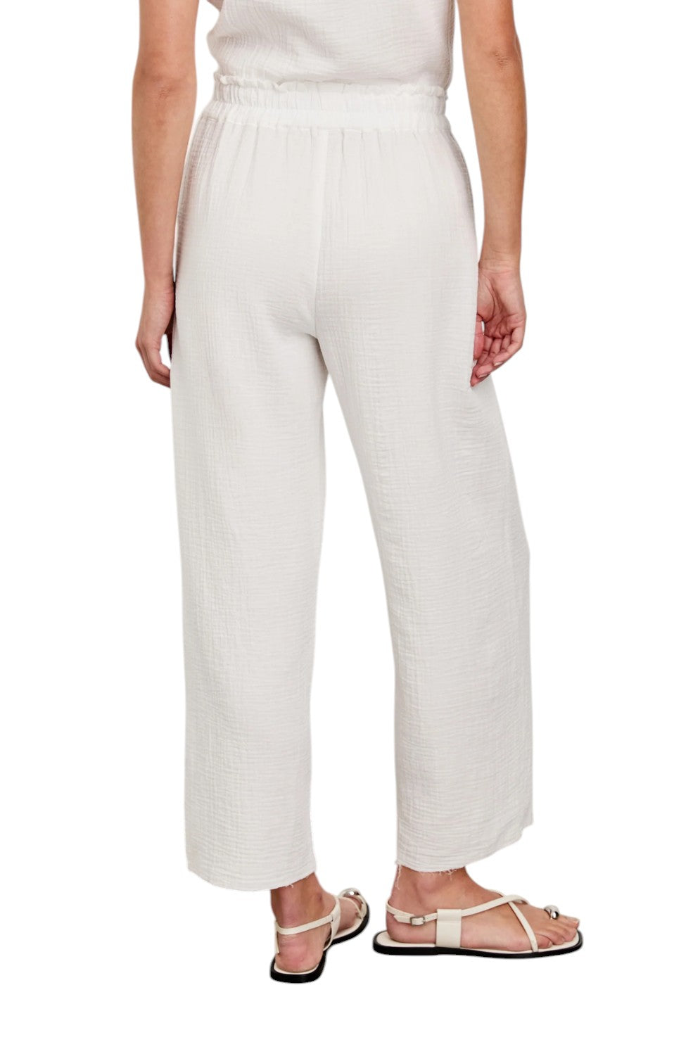 Leon Crop Pant - White