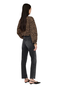 *PRE-ORDER* Miles Sweatshirt - Black And Brown Leopard