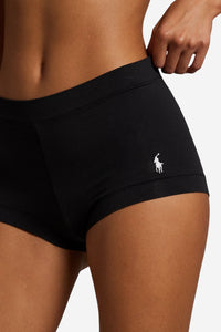 Stretch-Cotton Girl Short - Onyx - Shop Yu Fashion