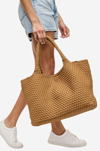 Sky's The Limit Large Tote - Sand - Shop Yu Fashion