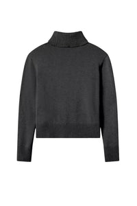 Clean Turtleneck Sweater - Charcoal Heather