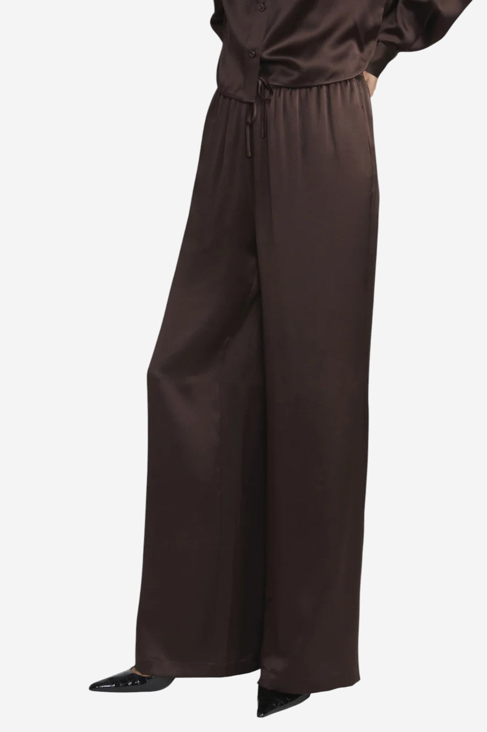 The Silk Lounge Pant - Americano