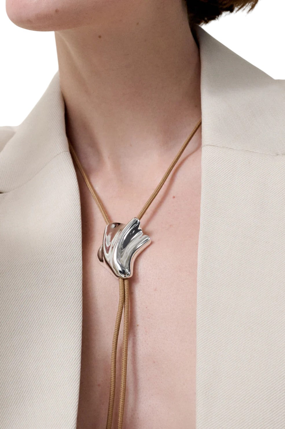 Lydia Bolo Tie - Silver
