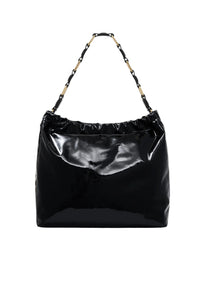 Kate Shoulder Bag - High-Shine Black