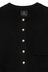 Jameson Cardigan - Black Cashmere Blend