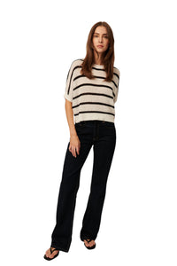 Margot Top - Onyx Stripe