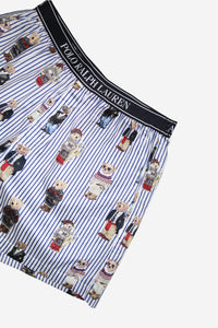 Polo Bear Sleep Boxer - Iconic Bear Snowfall Blue - Shop Yu Fashion