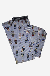 Madison PJ Set - Iconic Bear Snowfall Blue - Shop Yu Fashion