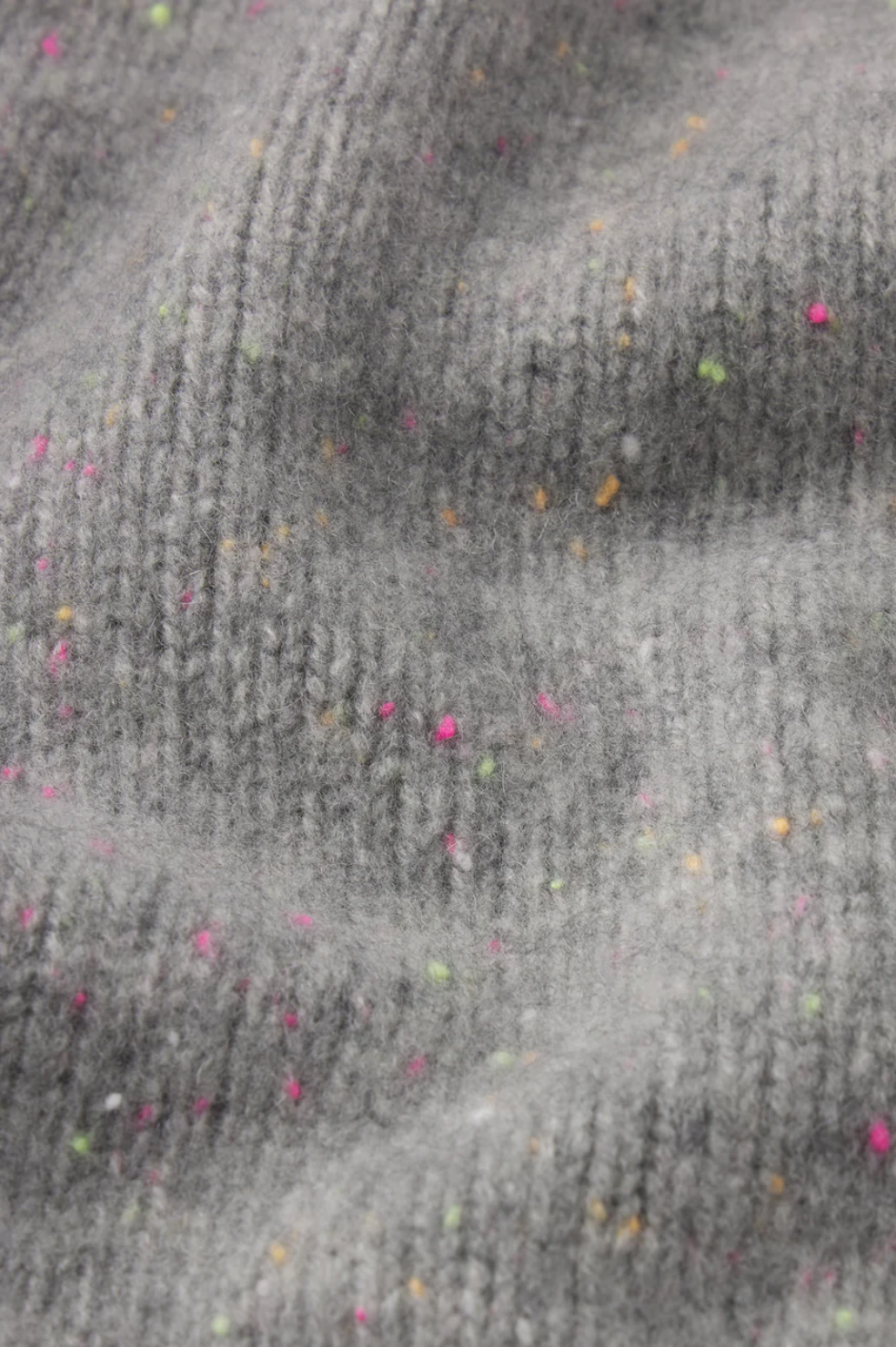 The Cashmere Fleck Cardi - Silver