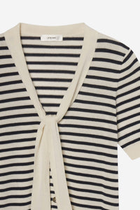 The Sailor Tie Cardi - Navy Multi - Shop Yu Fashion