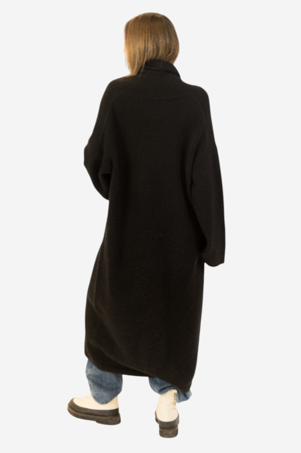 Hugh Shawl Collar Coat - Black - Shop Yu Fashion