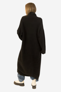 Hugh Shawl Collar Coat - Black - Shop Yu Fashion