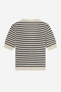 The Sailor Tie Cardi - Navy Multi - Shop Yu Fashion