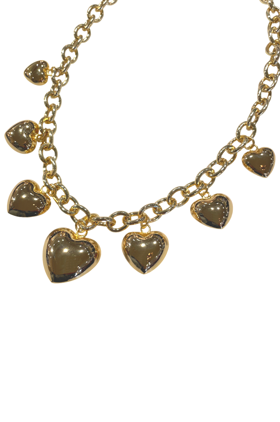 Bubble Heart Necklace - Large - Shop Yu Fashion
