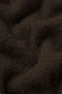 The Cashmere Brushed Sweater - Coffee