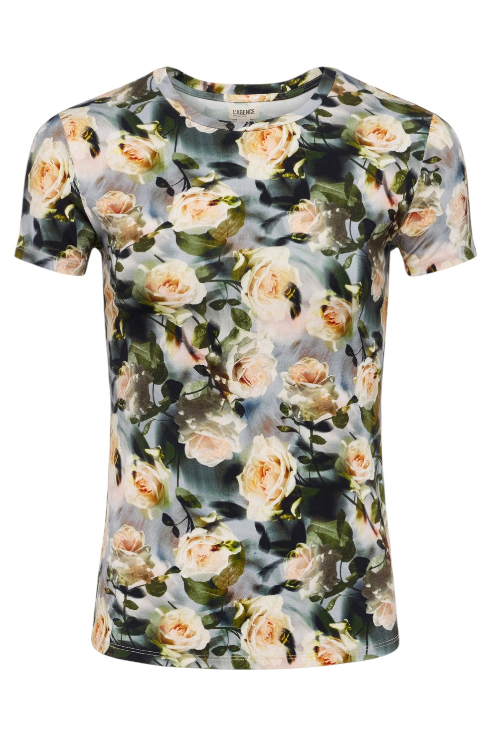 Ressi Fitted Tee - Multi Distressed Floral