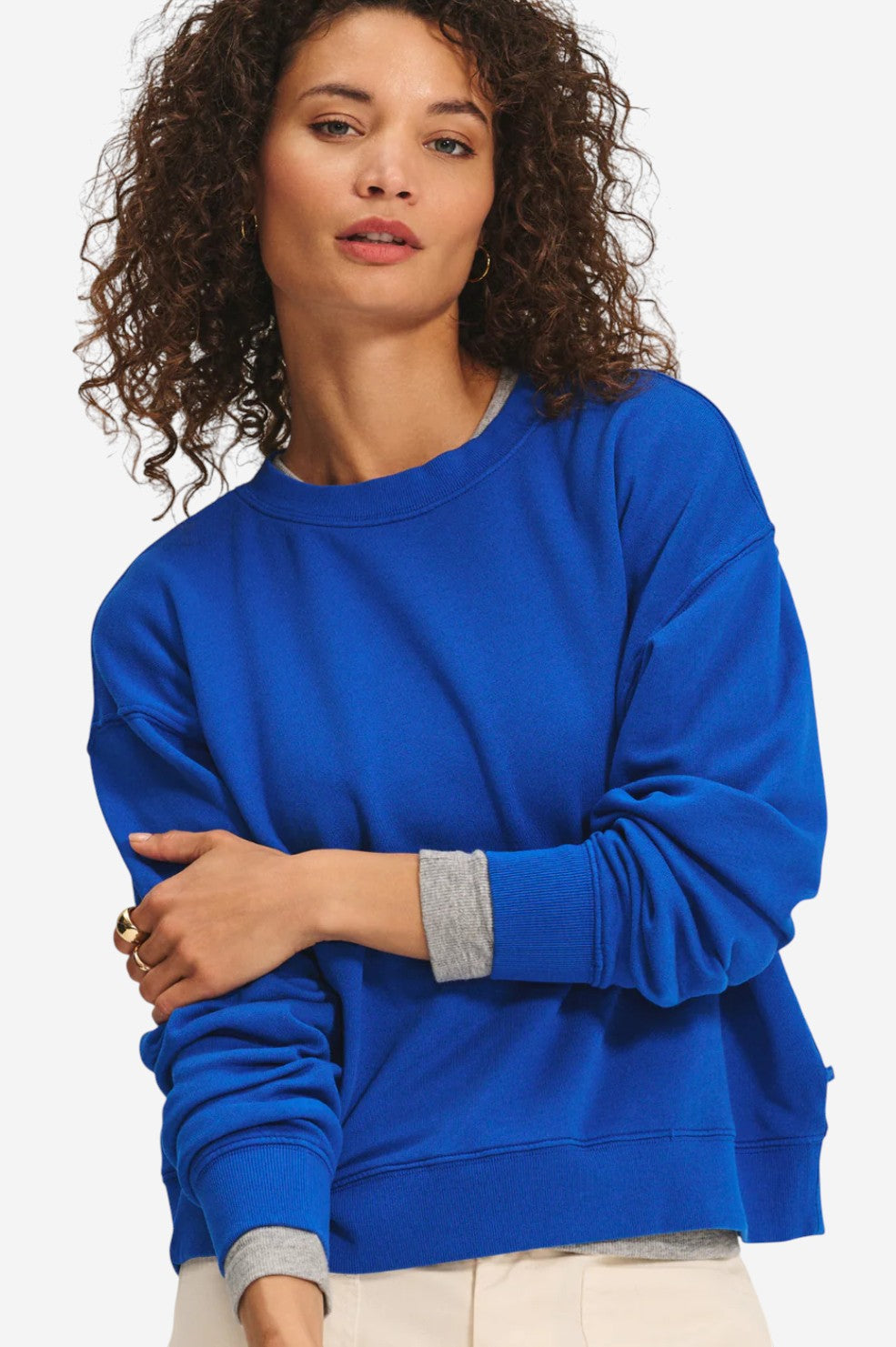 Yoko Fleece Sweater - Island - Shop Yu Fashion