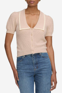 The Cashmere Sailor Sweater - Pink Sand Multi - Shop Yu Fashion