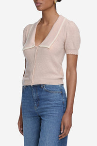 The Cashmere Sailor Sweater - Pink Sand Multi - Shop Yu Fashion
