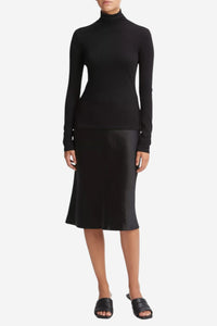 Essential Long Sleeve Turtleneck - Black - Shop Yu Fashion