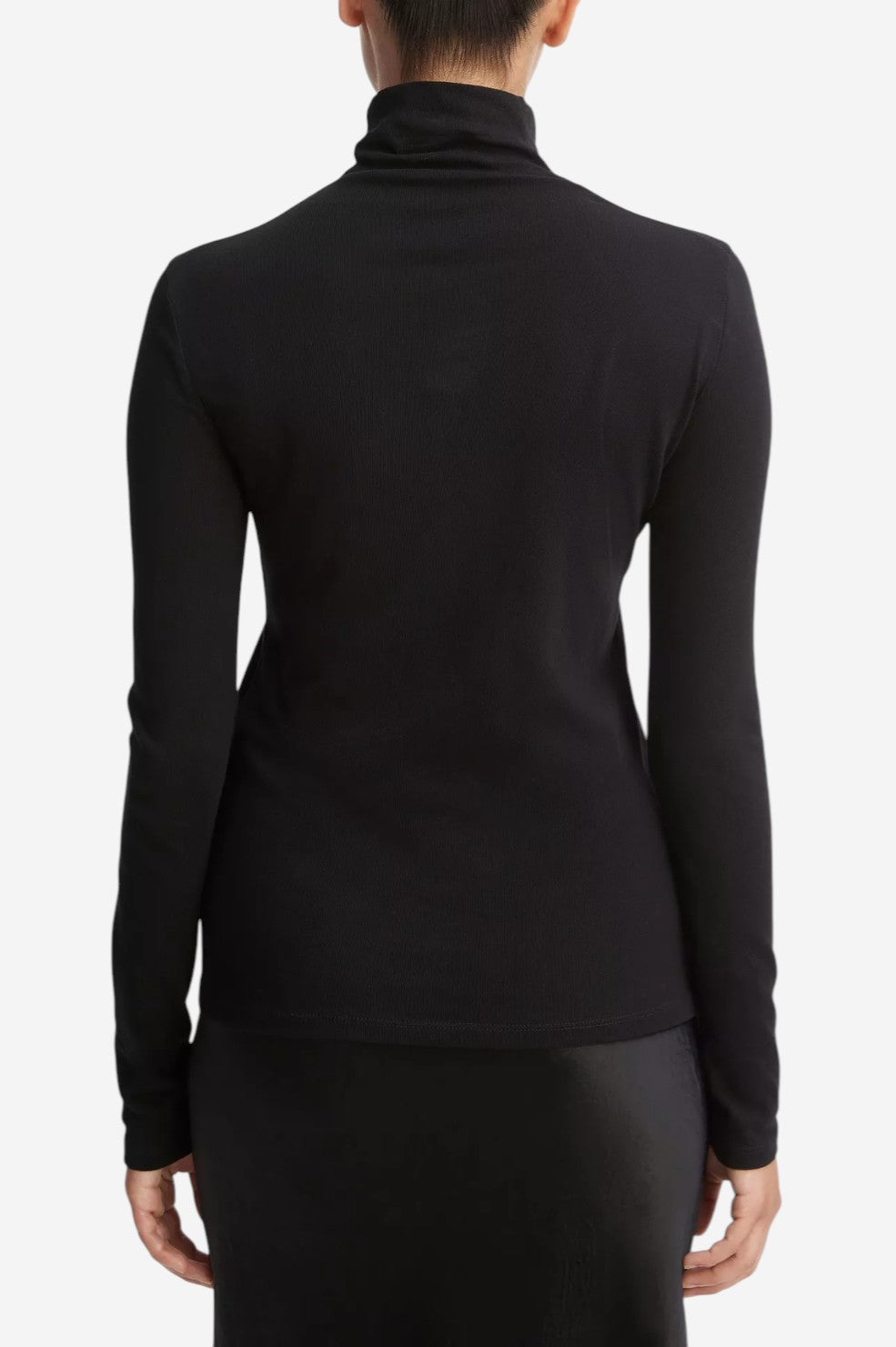Essential Long Sleeve Turtleneck - Black - Shop Yu Fashion