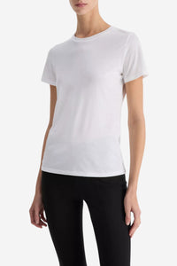 Essential Pima Cotton Crew Neck T-Shirt - Optic White - Shop Yu Fashion
