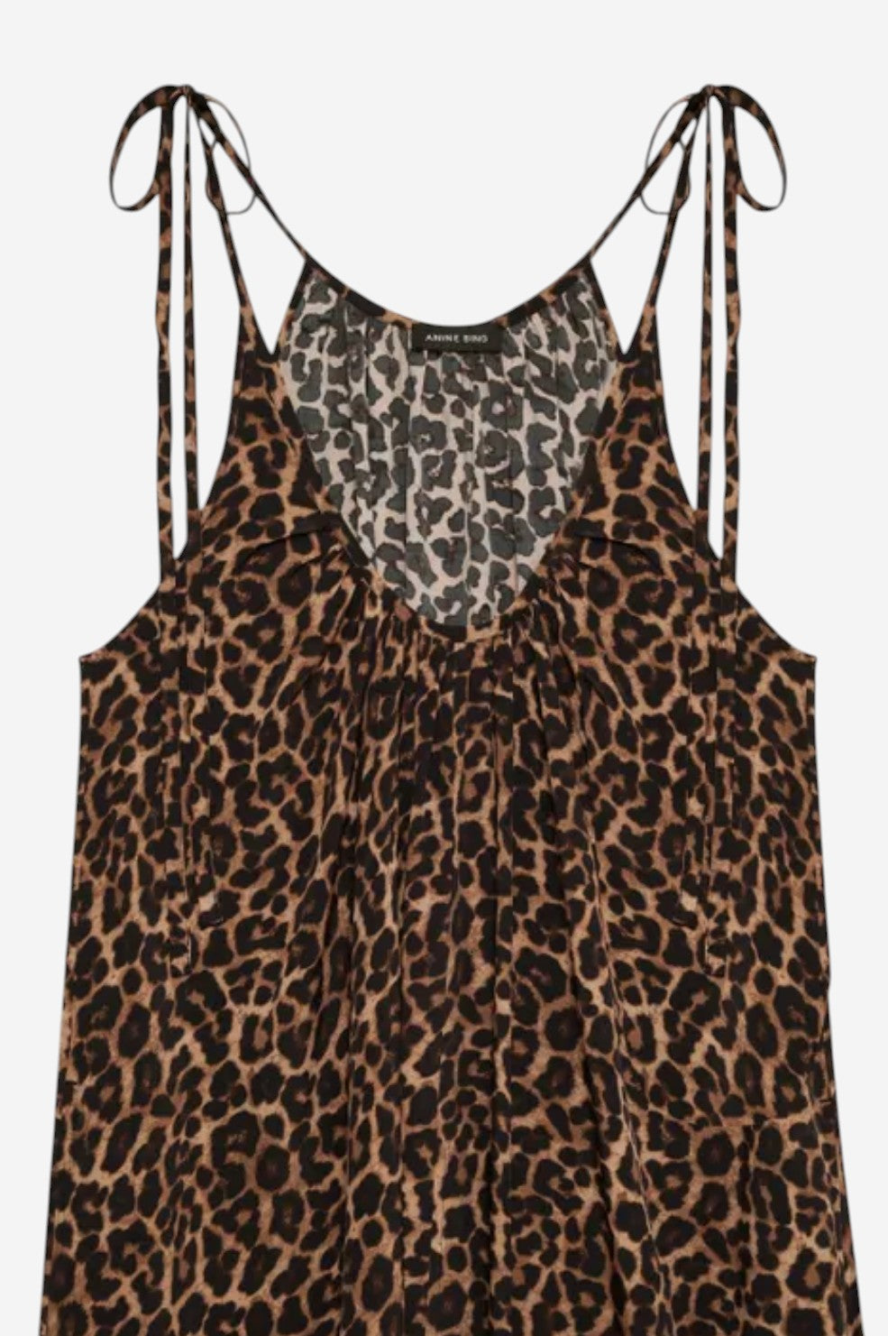 Flora Dress - Black and Brown Leopard