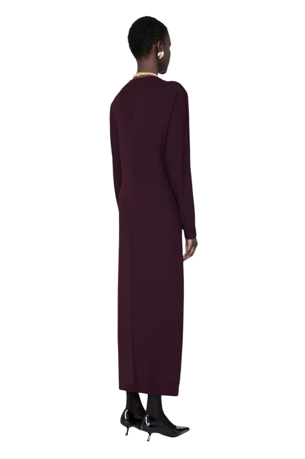 Mathilde Dress - Bordeaux - Shop Yu Fashion