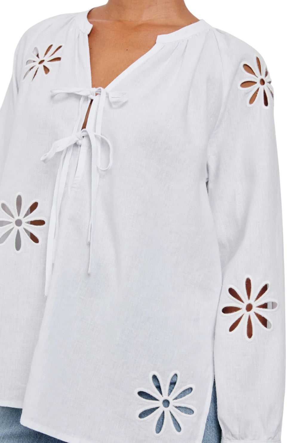 Brielle Top - White Eyelet