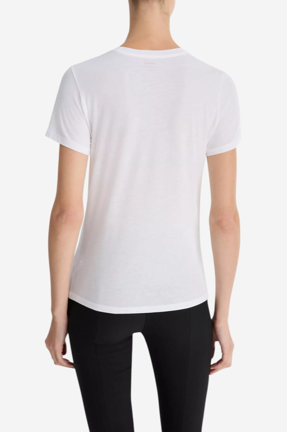 Essential Pima Cotton Crew Neck T-Shirt - Optic White - Shop Yu Fashion