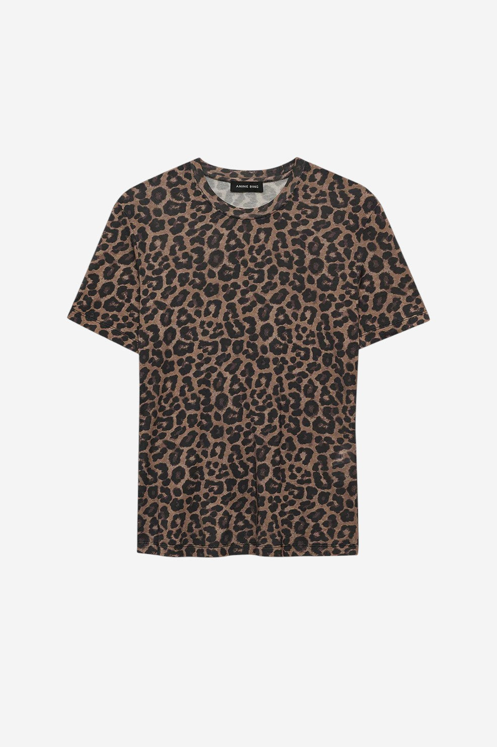 Sylvie Tee - Black and Brown Leopard