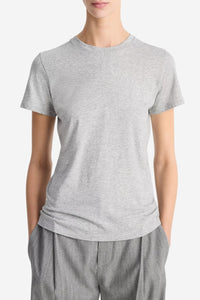 Essential Pima Cotton Crew Neck T-Shirt - Heather Grey